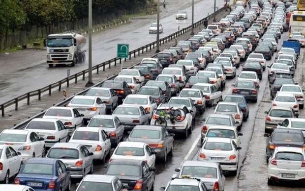 ترافیک پرحجم در برخی محورهای استان تهران