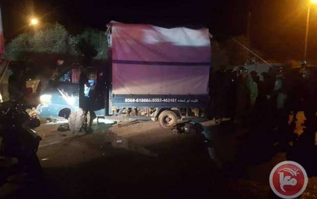 راننده فلسطینی سه نظامی صهیونیست را زیرگرفت