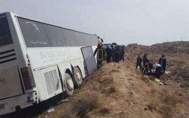 واژگونی اتوبوس حامل مسافران عراقی در رامسر
