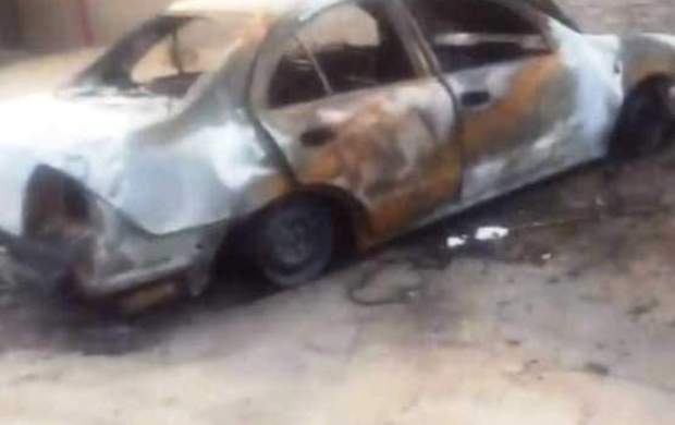 وهابی های عربستان خودروی یک زن را آتش زدند