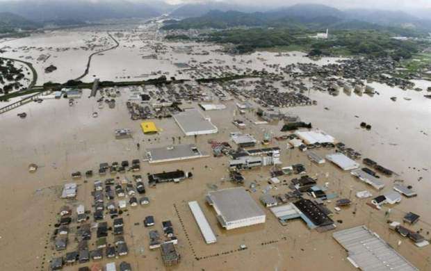 قربانیان سیل و طوفان ژاپن به ۱۲۲ نفر افزایش یافت