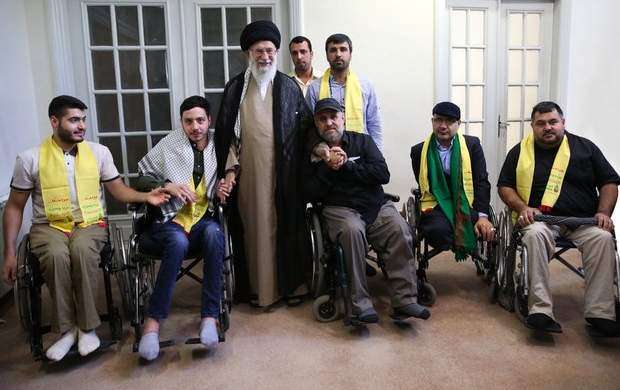جانبازان حزب الله لبنان با رهبر انقلاب دیدار کردند