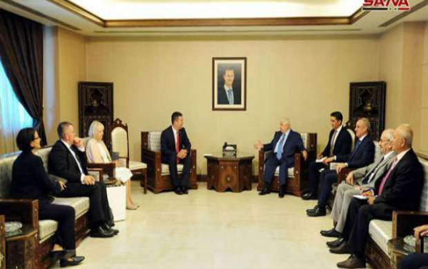 دیدار وزیران خارجه سوریه و چک در دمشق