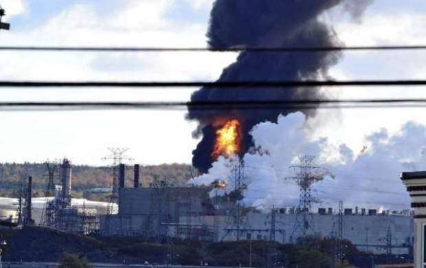 انفجار و حریق در بزرگ‌ترین پالایشگاه نفتی کانادا
