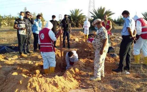 کشف گور دسته جمعی در شهر "الظهیر" لیبی