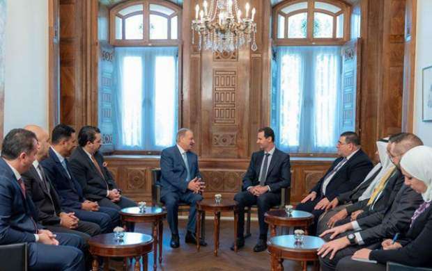دیدار هیات اردنی با بشار اسد در دمشق