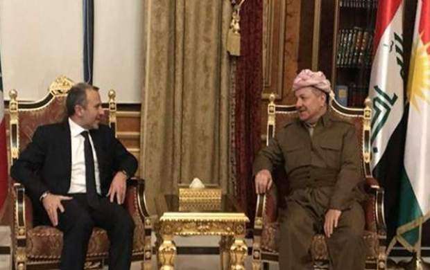 دیدار وزیر خارجه لبنان با «بارزانی‌ها» در عراق