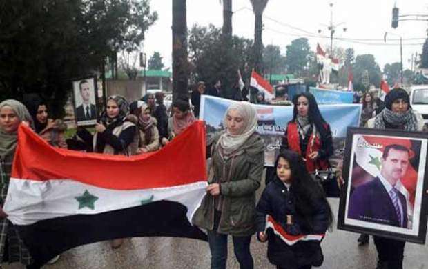 تظاهرات ضد ترکیه ای زنان قامشلی سوریه