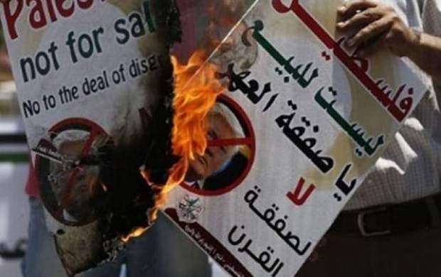 تظاهرات هزارن نفری در رام‌الله علیه «معامله قرن»