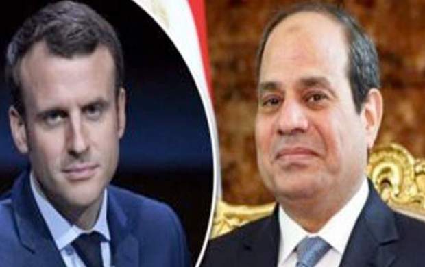 گفت‌وگوی تلفنی روسای جمهور فرانسه و مصر