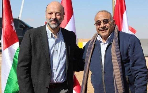 دیدار نخست‌وزیران اردن و عراق در نقطه مرزی