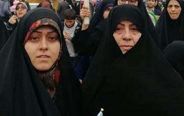 صحبت‌های خواهر مسیح علی‌نژاد در راهپیمایی