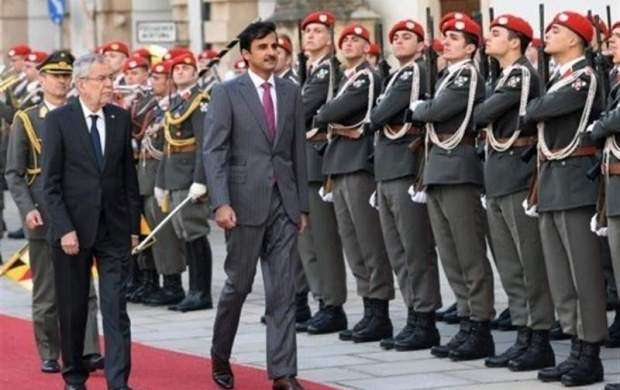دیدار امیر قطر با مقامات اتریشی در وین