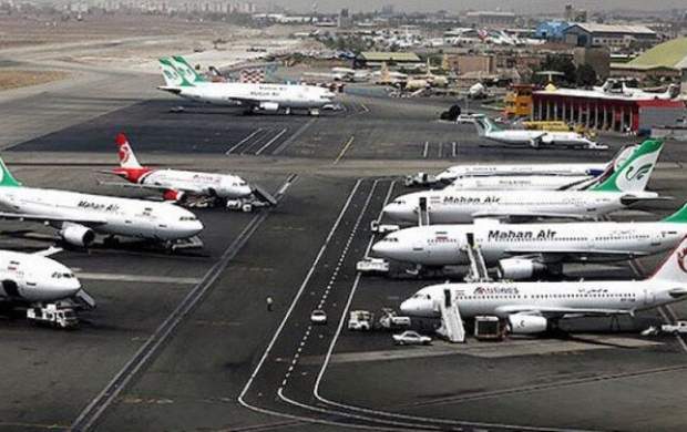 پروازهای مهرآباد لغو یا با تاخیر انجام می‌شوند
