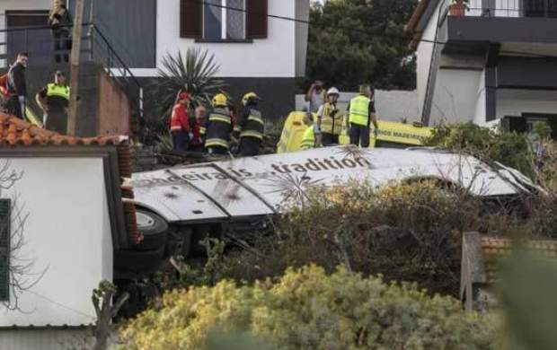 ٢٨ کشته بر اثر واژگونی اتوبوس در پرتغال