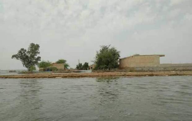 آب گرفتگی هفت روستا در بندر انزلی