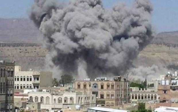 بمباران صنعا توسط جنگنده های متجاوز سعودی