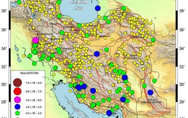 ثبت بیش از ۱۰۰۰ زمین‌لرزه در اردیبهشت ۹۸