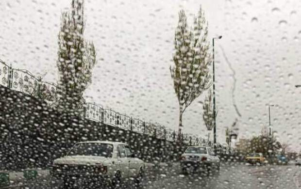 بارش رگباری در تهران و تعدادی از استان‌ها