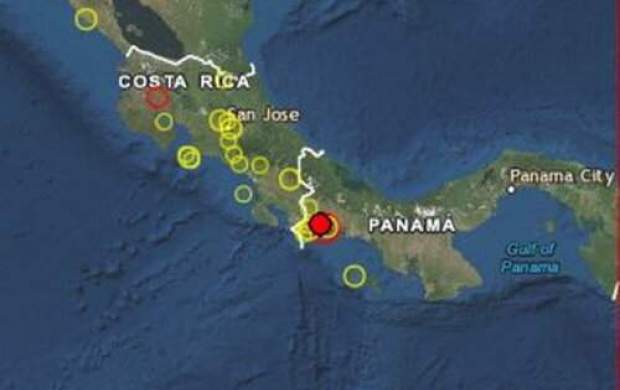 وقوع زلزله ۶.۳ ریشتری در مرز پاناما و کاستاریکا