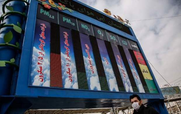 تداوم وضعیت قرمز هوا در تهران تا ساعت ۷