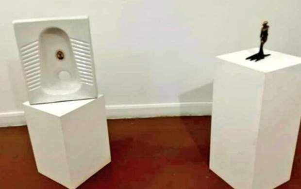 اثر هنری«سنگ توالت ۵۰ میلیونی»! +عکس