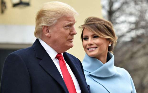 عکس جنجالی جدید از ترامپ و همسرش