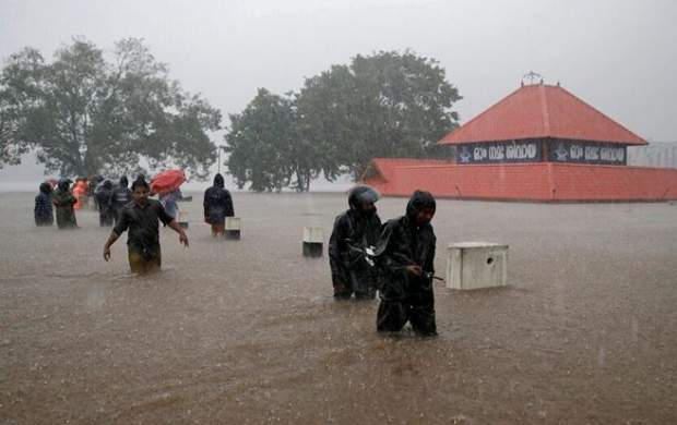 بارندگی در هند ۴۵ کشته برجا گذاشت