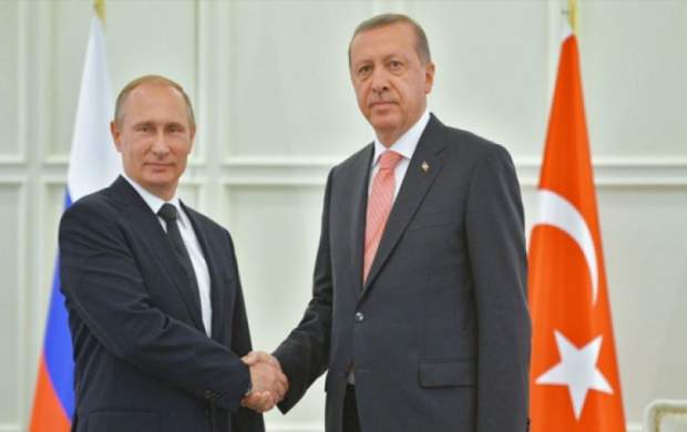 فیلم/ سوتی اردوغان هنگام دیدار با پوتین