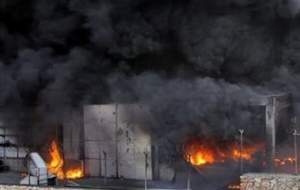 سوختگی ۸ کارگر در آتش‌سوزی فولاد شمس میبد