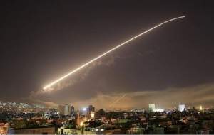 انهدام موشک‌های اسرائیل توسط پدافند سوریه