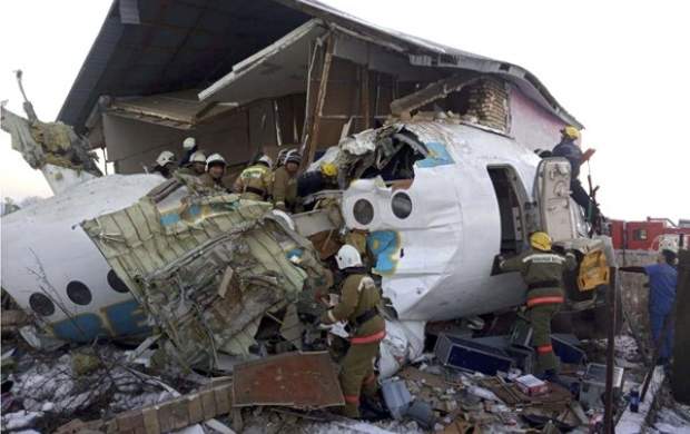 سقوط هواپیمای مسافربری در قزاقستان