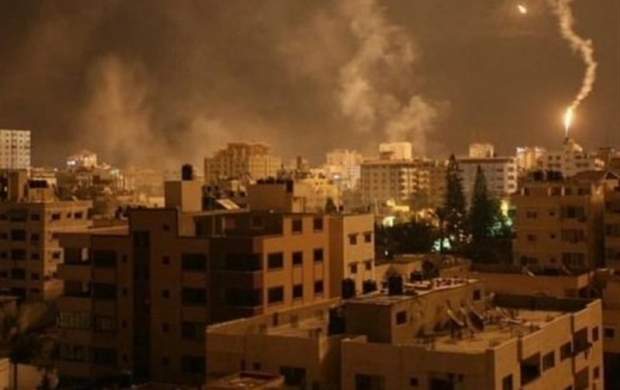 جنگنده‌های صهیونیستی نوار غزه را بمباران کردند