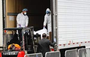 کشف کامیون‌های حامل اجساد در نیویورک
