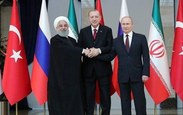 نشست ویدئو کنفرانسی پوتین، روحانی و اردوغان