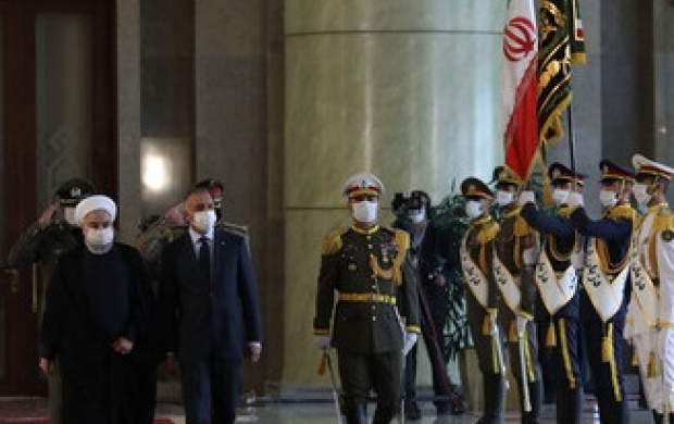 روحانی از نخست وزیر عراق رسماً استقبال کرد