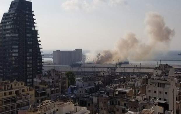 فیلم/ علت انفجار شدید در بیروت لبنان