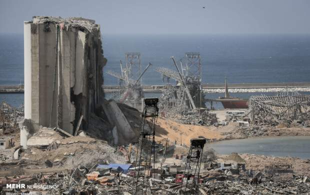 ویدئویی عجیب از قبل و بعد انفجار بیروت