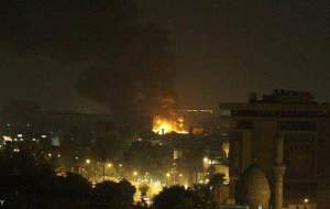 حمله راکتی به سفارت آمریکا در  بغداد