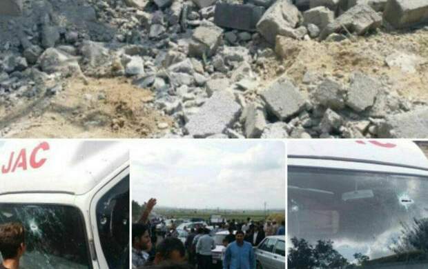 اصابت ۳ خمپاره جنگی به خداآفرین تبریز