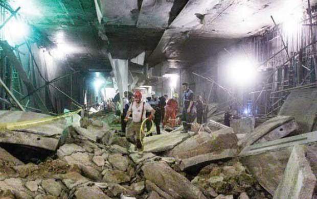 مرگ ۳ کارگر بر اثر سقوط بالابر در مترو
