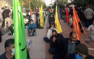 تجمع دانشجویان مقابل سفارت فرانسه در تهران