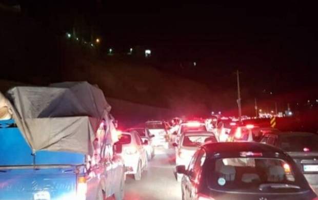 ترافیک در محور چالوس و آزادراه تهران - کرج