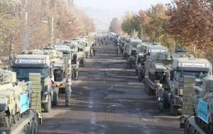 اعزام تجهیزات زرهی ارتش به مرز آذربایجان