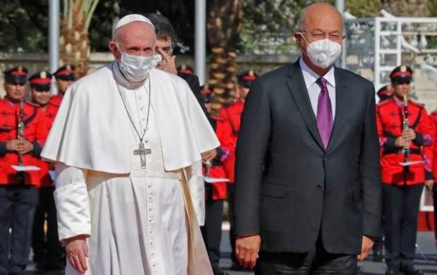 پاپ فرانسیس و رئیس‌جمهور عراق دیدار کردند
