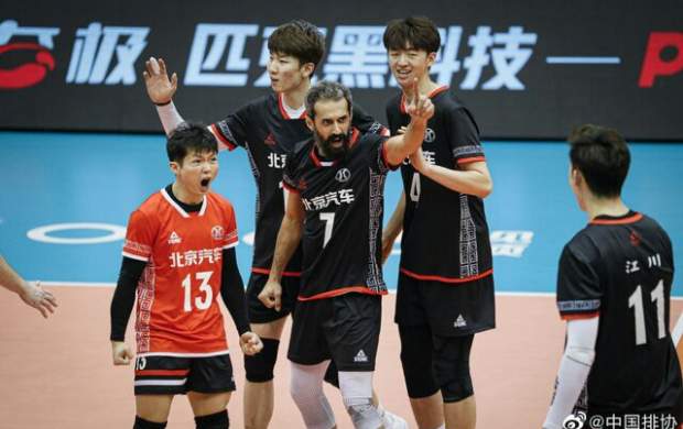 والیبالیست ایرانی در چین بهترین شد
