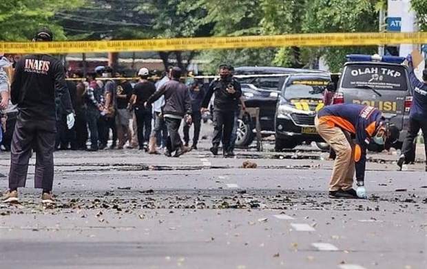 انفجار بمب در یک کلیسای کاتولیک در اندونزی