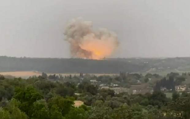 انفجار شدید در مرکز نظامی اسرائیل +فیلم