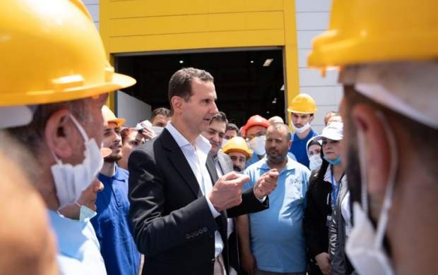 بشار اسد: تولید در شرایط جنگ، دفاع از میهن است