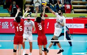 شکست تیم ملی والیبال ایران مقابل ژاپن